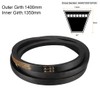 sourcing map A-53 Drive Belt 53 Inch Pitch Length Industrial