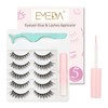 EMEDA 3D Natural False Lashes with Glue 5 Pairs Fluffy