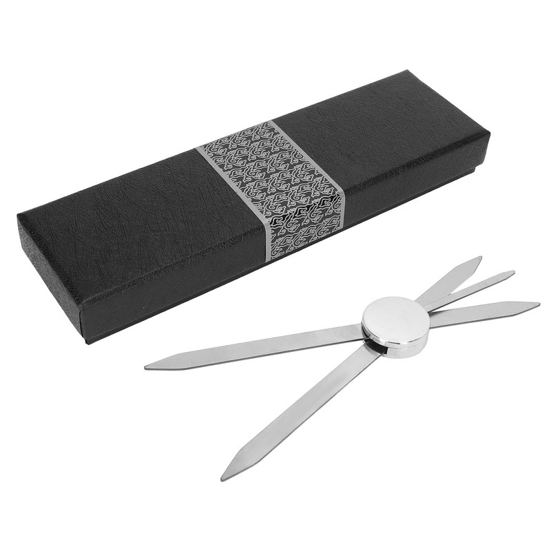 Adjustable Compass Eyebrow Ruler, Stainless Steel Eyebrow Positioning Makeup Measuring