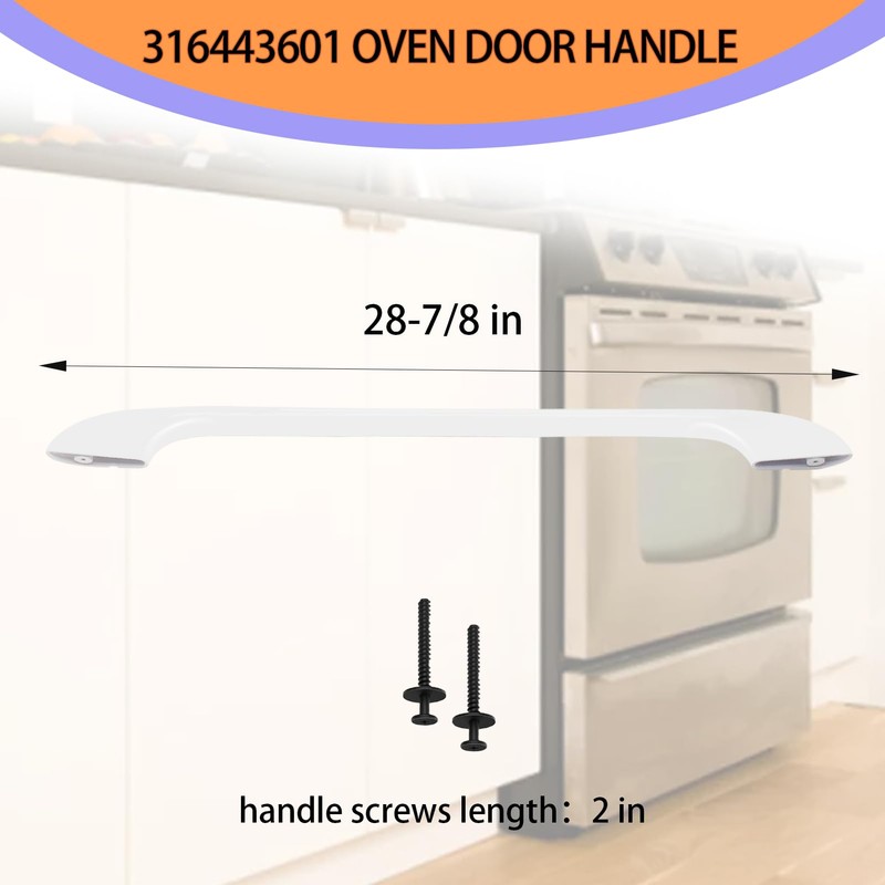 2025 Upgraded 316443601 Oven Door Handle Compatible Frigidaire Kenmore Electrolux