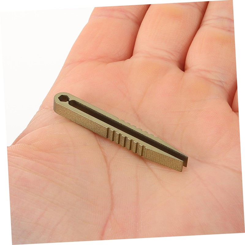 Angoily Titanium Tweezer Lightweight Portable Tool for Camping Outdoor Use
