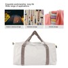 Canvas Tool Bag with Wide Mouth, Grey, Waterproof Storage Handbag