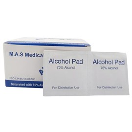 Generic M.A.S Medical Pre Injection Isopropyl Wipes - Individually Wrapped (1 Pack of 200 wipes)