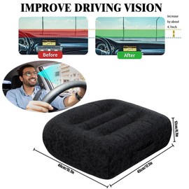 DZYKXKL Super Thicken Car Seat Cushion for Adults/Office Chair Cushions/Butt Pillow for Car Long Sitting,Portable Car Seat Pad Fatigue Relief Suitable for Trucks,Cars,Office Chairs,Wheelchairs（Black）