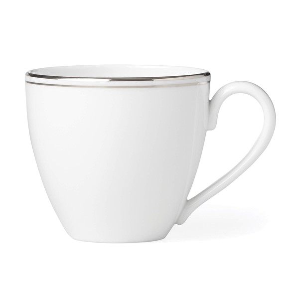 Lenox Federal Platinum Coupe - Taza de té, 0.45 libras, color blanco