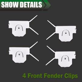 CRODESSIGN Lower Fender Chrome Molding Trim Front Tire 14 pcs Compatible with 1981-1988 Cutlass Salon & Supreme