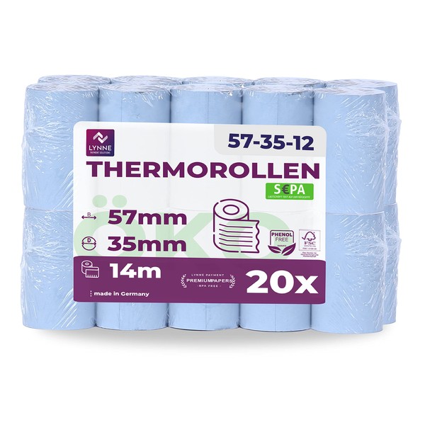 Eco EC Cash Rolls | Thermal Rolls 57 mm x