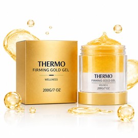 Thermo Firming Gold Gel for Body, Skin Firming Body Gel with Golden Gel Texture, Smoothing Massage Cream for Thighs, Belly, Arms & Legs, Moisturizing Body Care Formula for Fuller-Looking Skin