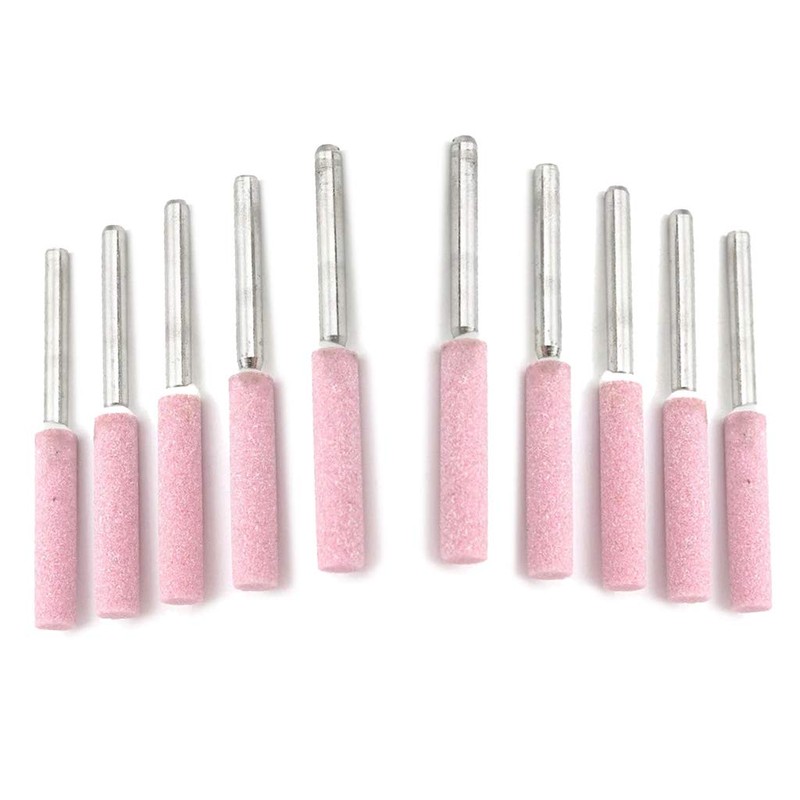 LEXIANG 10pcs Chainsaw Sharpener Grinding Stones 4.8mm 3/16 Sharpening Tool