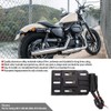 Aramox Motorcycle License Plate Frame,Aluminum Alloy Black Side-Mount License Plate