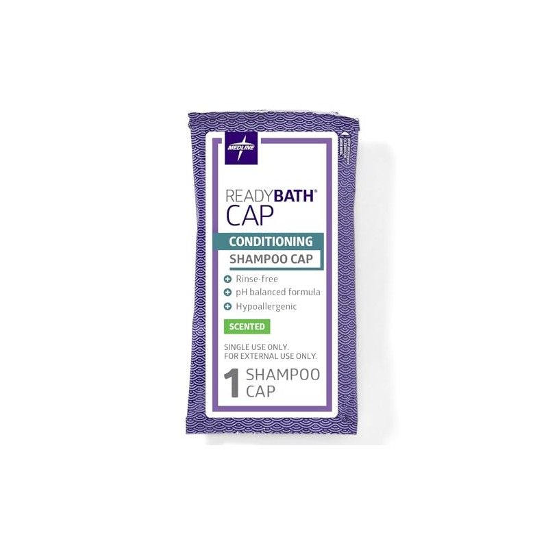 Medline ReadyBath Shampoo Cap, 30 Piezas