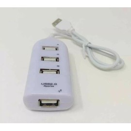 Unbranded 2 x USB Hub USB2.0 High Speed PC Notebook Computer Turns 1USB Port into 4 White