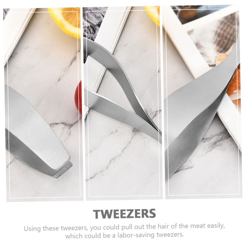 Mikinona 3pcs Multi-function Fish Tweezers and Pig Hair Removers Convenient