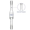 Labasics Glass Check Valve, Borosilicate Glass Check Valve with Dual