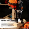 JIYIN 2Pcs Drill Chuck Adapter Keyless with 10Pcs Drills, 1/4