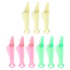 Pack of 9 Mini Fish Needle Threader, Plastic Needle Threader,