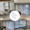 4pcs Valance Clips 3.5" Clear Vertical Blind Hidden Retainer Holder