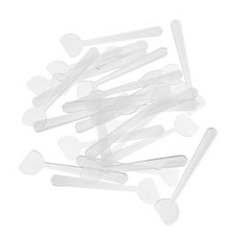 Minkissy Facial Scoop 100pcs Mini Makeup Spatula for Skincare Plastic Cream Spoon for Face Masks