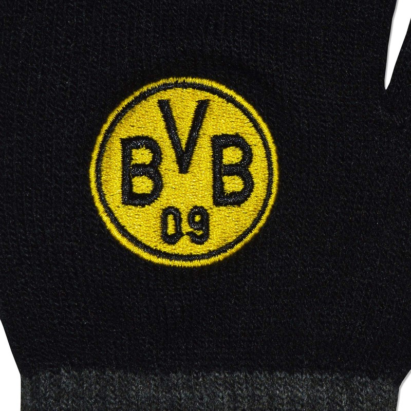 Borussia Dortmund BVB Smartphone Gloves, Black, L