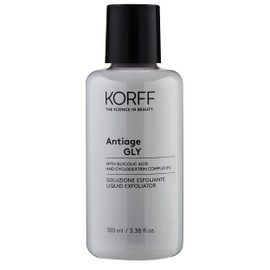 Korff Antiage Gly Exfoliating Solution with a Glycolic Acid Complex Promotes Skin Renewal for All Skin Types Pack 100ml