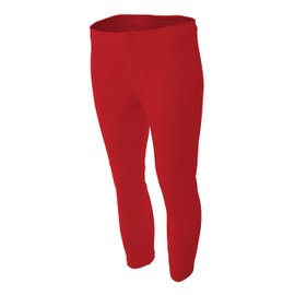 A4 Youth Softball Pant, Large, Scarlet