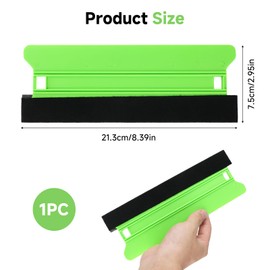 21cm Large Plastic Squeegee, Felt Edge Squeegee Vinyl Applicator Wallpaper Smoother Tool Window Tint Squeegees Plastic Felt Squeegees and Trimmer for Cars Wrap, Windows Cleaning, Cleaning Dust