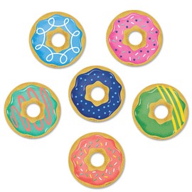 CTP Mid-Century Mod Donuts 3" Designer Cut-Outs, 6 Designs, Set of 36 accents, 3" Each (Creative Teaching Press 8226)