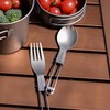 Boundless Voyage Ti1025T Titanium Fork Preparing Spoon, Foldable, Ultra Lightweight,