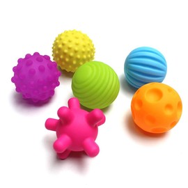 Textured Multi Sensory Ball, Ball Set Toy for Sensory Exploration, Baby Ball Toy for Toddlers Boys & Girls 6 Months and Up, 6 Pcs