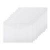 Pack of 10 A4 Plastic Wallets, Transparent Plastic Folder, Document