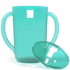 Harrington Baby No Squeeze Pouch Holder - Mess-Free Self-Feeding for Toddlers & Babies, Easy Grip Handles, Squeeze-Proof, Anti-Spill, Lightweight, Fits All Pouches & Juice Boxes