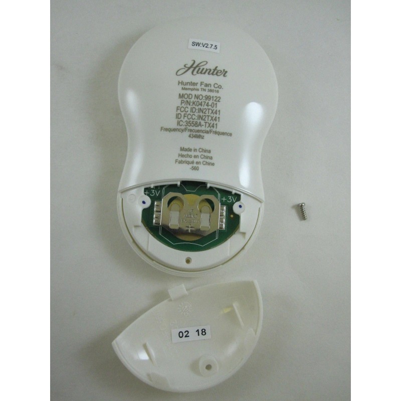 Hunter Genuine Replacement Handheld Ceiling Fan Remote Control Transmitter 99122