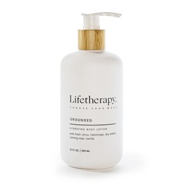 Lifetherapy Hydrating Body Lotion – Grounded | Clean, Skin-Loving Product| Vegan & Gluten Free | Lightweight | Thoughtfully Crafted Fragrance 12oz