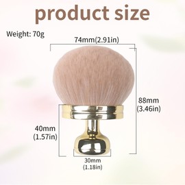 Wjelet Wjelet Tanning Brush, Ultimate Tanning Body Brush for Face and Body, Large Oval Self Tanning Brush Applicator, Wide Head Tanning Brush for Body, Professional Makeup Blending Tool