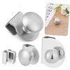 TEHAUX 2pcs Glass Door Pulls Elegant Clamp Handles for Showcase