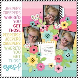 Doodlebug Alphabet Soup Puffy Stickers 6"X13"-Ladybug -DASS-7392