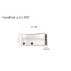 South Bend Components 3-Way Aluminum Propane/Natural Gas/Air Distribution Manifold Block