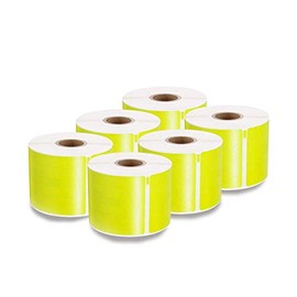 enKo [6 Rolls, 1800 Labels] Address, Shipping & Barcode Labels 30256 - Yellow (2-5/16 x 4") Compatible for Dymo LabelWriter