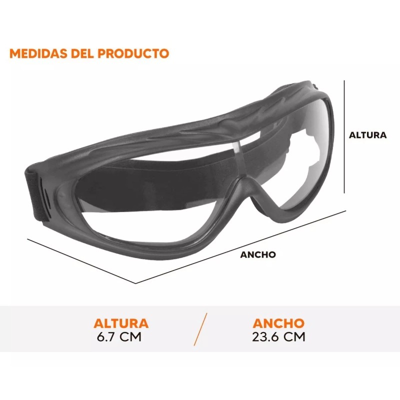Truper Goggles De Seguridad Ultra Ligeros Antiempaño Truper GOT-L Codigo