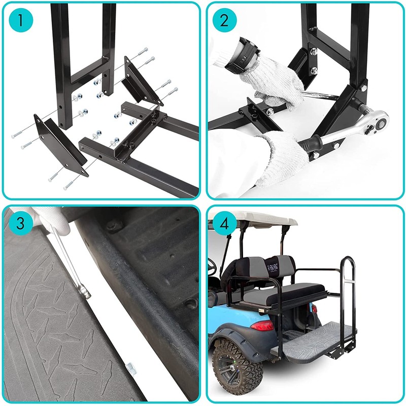 10L0L Universal Golf Cart Rear Safety Grab Bar Compatible with