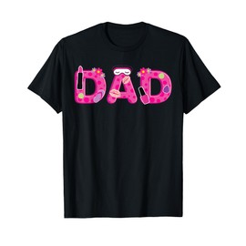 Dad Spa Theme Birthday Girls Spa Pamper Party Matching T-Shirt