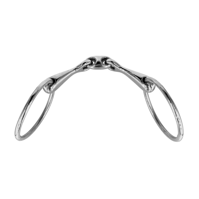 Equine Smile ES0117 Water Snaffle Bit Double Broken Stainless Steel