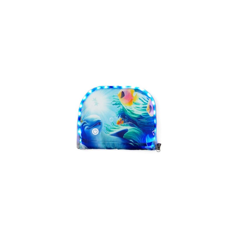 ergobag LED Zippies School Bag Accessory Front Pocket Motif Worlds