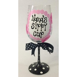 Nana's Sippy Cup Wine Glass