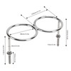 316 Stainless Steel Double Ring Cup Holder with Mounting Nut