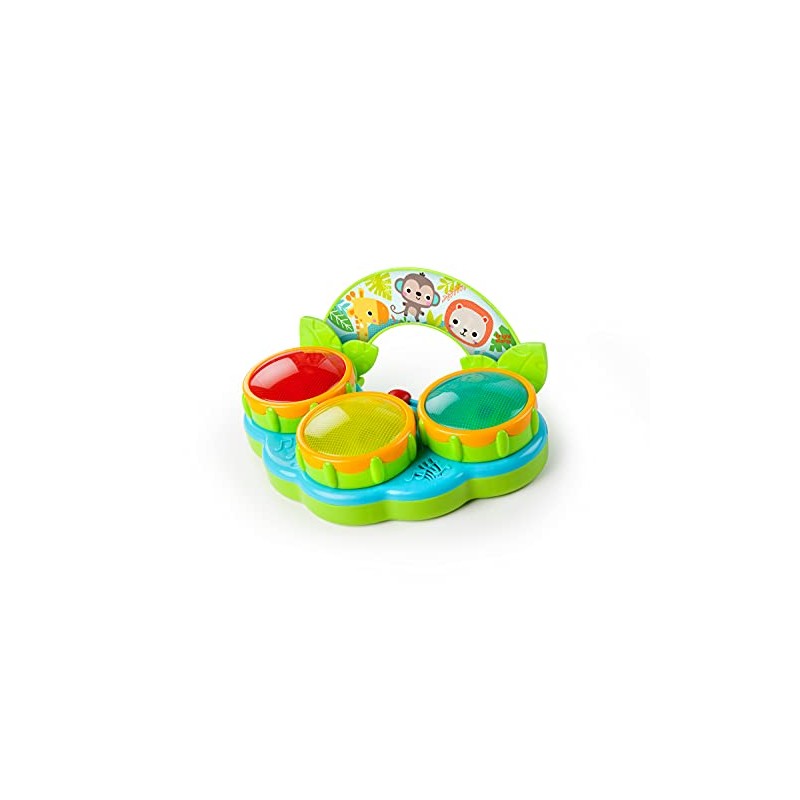 Bright Starts Safari Beats - Tambor musical de juguete con