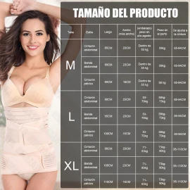 Faja Postparto Maternidad Embarazo 3 En 1 Moldeadora Cesárea