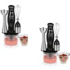 Kalorik Combination Mixer with Mixing Cup, Chopper, and Whisk, Black