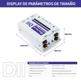 Bolanle Pro DI Passive Direct Box - 2 Channel Instrument Premium Direct Box to Balanced & Unbalanced XLR,Impedance Transformer Connector for Impedance Conversion and Isolation (D2)