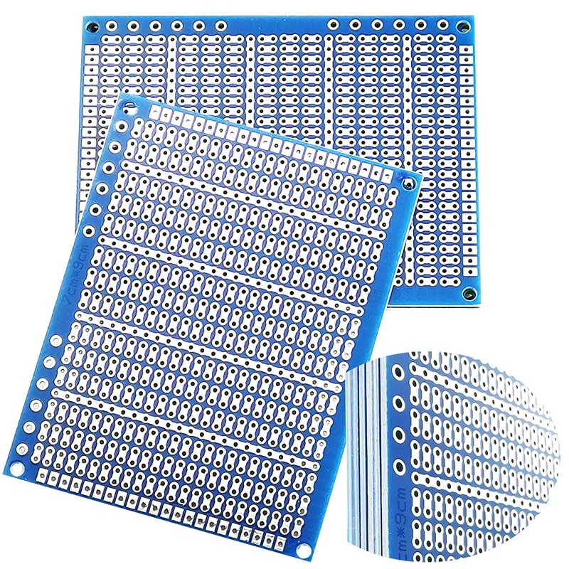 YUNGUI 6PCS Solderable Breadboard,824 Holes 70x90x1.6mm PCB Board for DIY